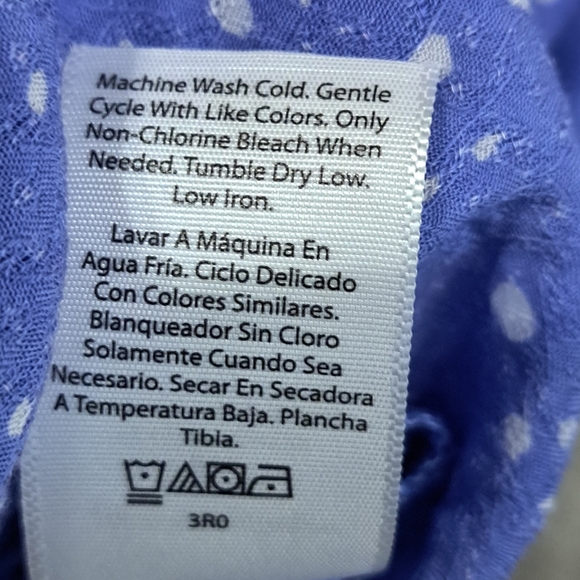 Women's Blue Plus Size Terra & Sky Peplum Top Size 0X 14W - Picture 7 of 16